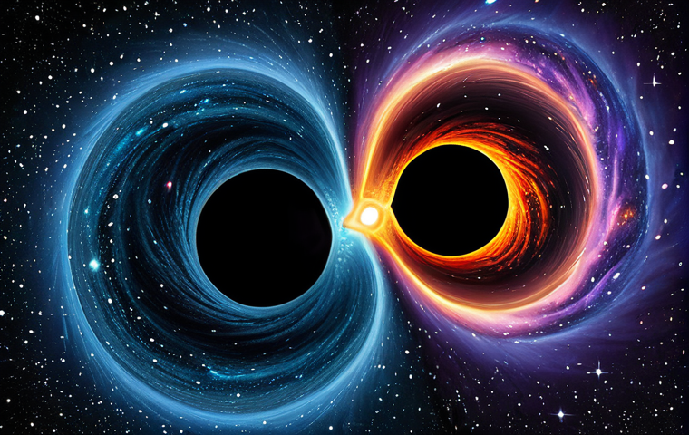 Black Hole Merger Visualization**
"A stunning visualization of two black holes merging, swirling galaxies in the background, abstract representation of spacetime distortion, vibrant colors, fully clothed, safe for work, perfect anatomy (no people depicted), natural proportions, science illustration, appropriate content, high detail, professional artwork."
**