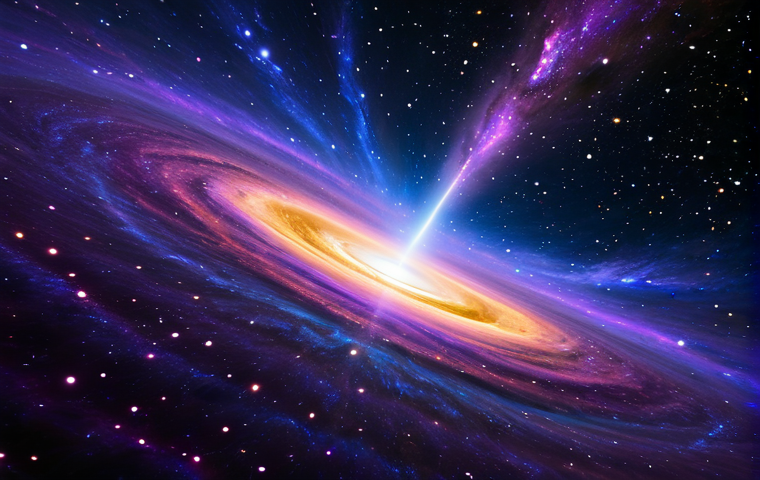 암흑에너지와 우주의 미래 - Image Prompt 1: The Invisible Cosmic Conductor** 암흑에너지와 우주의 미래 - Image Prompt 1: The Invisible Cosmic Conductor**