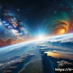 우주론과 빅뱅 모델 - Here are three detailed image generation prompts in English, inspired by the provided text about the...